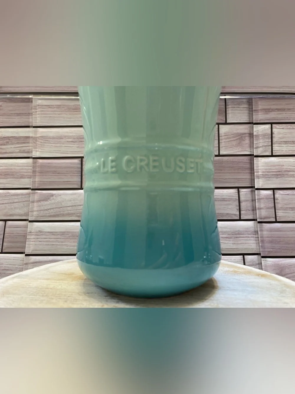 Le Creuset ❤️Stoneware 1.1L Utensil  Crock Cool Mint  NWT